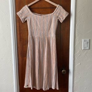 Cotton Roxy Off the Shoulder Dress
